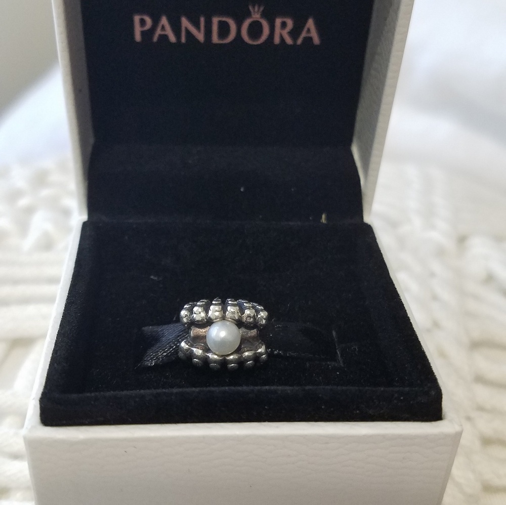 RARE! Pandora Pearl Oyster Charm